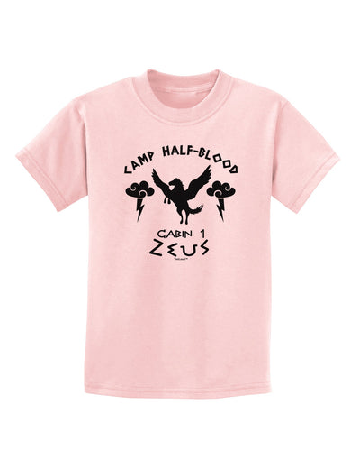 Camp Half Blood Cabin 1 Zeus Childrens T-Shirt-Childrens T-Shirt-TooLoud-PalePink-X-Small-Davson Sales