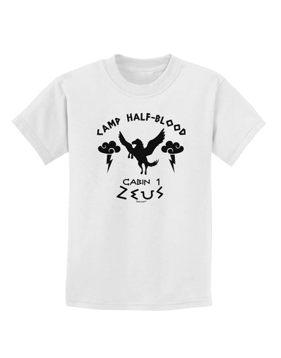 Camp Half Blood Cabin 1 Zeus Childrens T-Shirt-Childrens T-Shirt-TooLoud-White-X-Small-Davson Sales