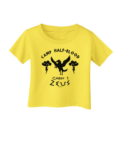 Camp Half Blood Cabin 1 Zeus Infant T-Shirt-Infant T-Shirt-TooLoud-Yellow-06-Months-Davson Sales