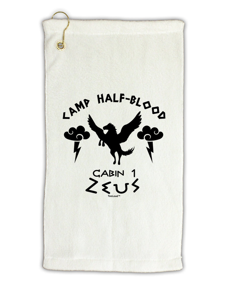 Camp Half Blood Cabin 1 Zeus Micro Terry Gromet Golf Towel 16 x 25 inch by TooLoud-Golf Towel-TooLoud-White-Davson Sales