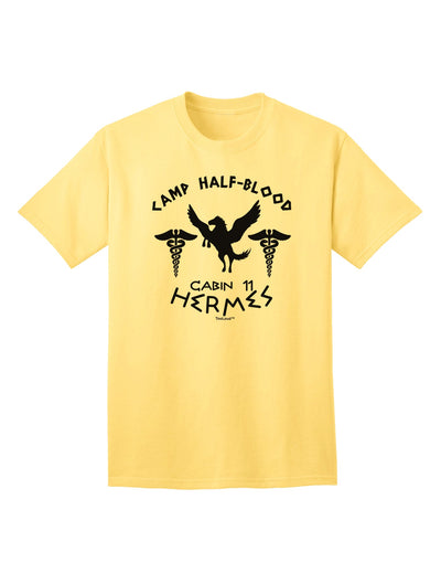 Camp Half Blood Cabin 11 Hermes Adult T-Shirt-Mens T-Shirt-TooLoud-Yellow-Small-Davson Sales
