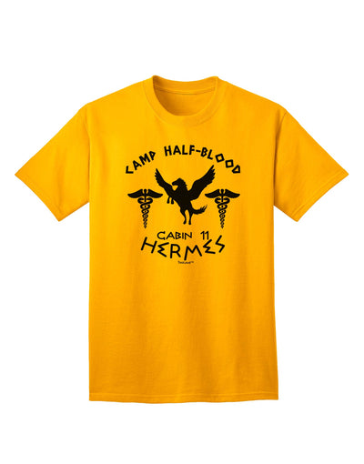Camp Half Blood Cabin 11 Hermes Adult T-Shirt-Mens T-Shirt-TooLoud-Gold-Small-Davson Sales