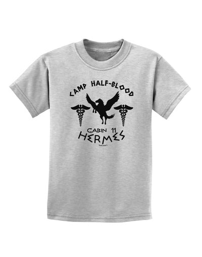 Camp Half Blood Cabin 11 Hermes Childrens T-Shirt-Childrens T-Shirt-TooLoud-AshGray-X-Small-Davson Sales