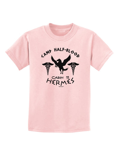 Camp Half Blood Cabin 11 Hermes Childrens T-Shirt-Childrens T-Shirt-TooLoud-PalePink-X-Small-Davson Sales