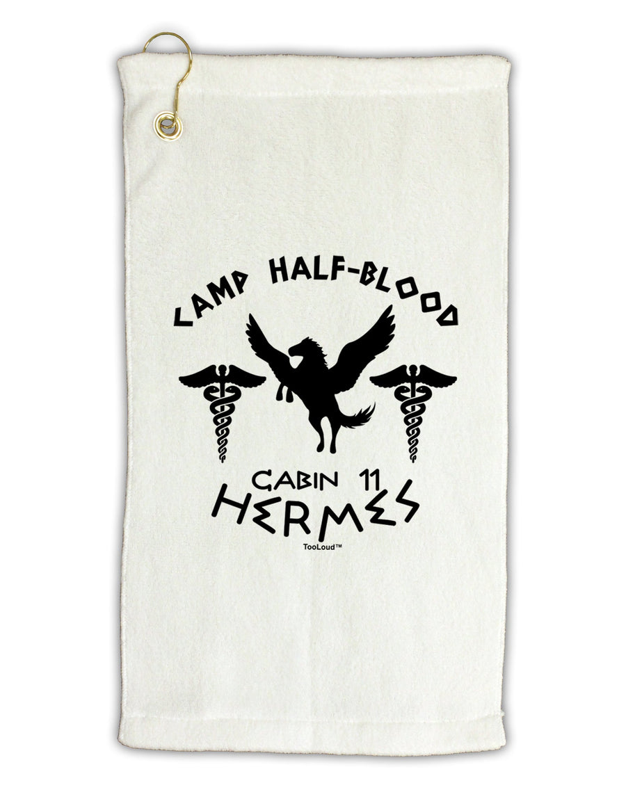 Camp Half Blood Cabin 11 Hermes Micro Terry Gromet Golf Towel 16 x 25 inch by TooLoud-Golf Towel-TooLoud-White-Davson Sales