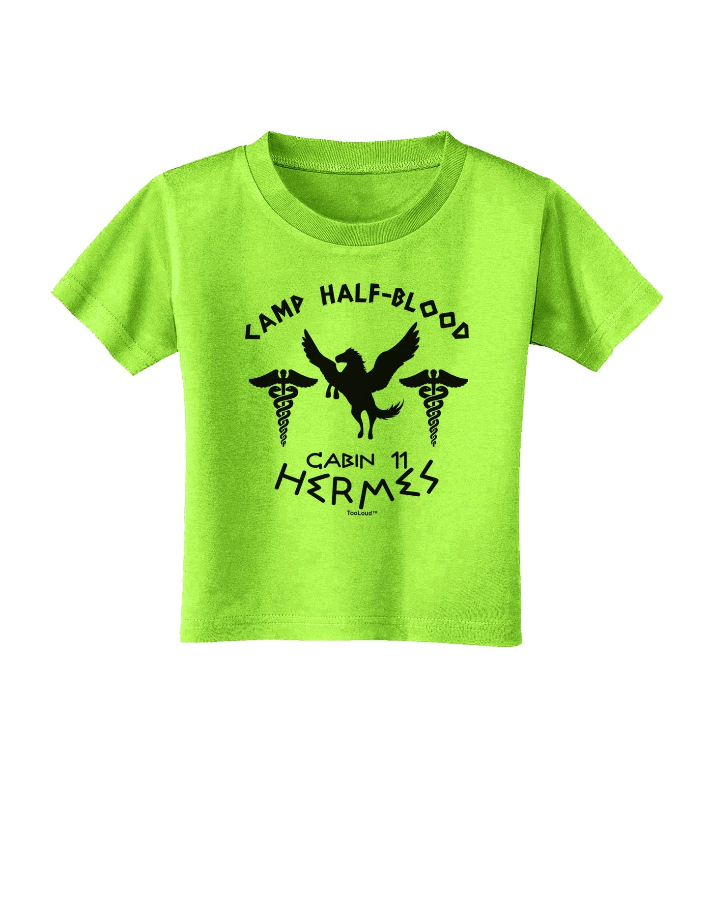 Camp Half Blood Cabin 11 Hermes Toddler T-Shirt-Toddler T-Shirt-TooLoud-Lime-Green-2T-Davson Sales
