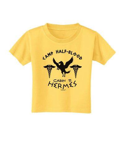 Camp Half Blood Cabin 11 Hermes Toddler T-Shirt-Toddler T-Shirt-TooLoud-Yellow-2T-Davson Sales