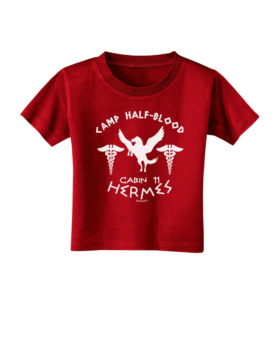 Camp Half Blood Cabin 11 Hermes Toddler T-Shirt Dark by-Toddler T-Shirt-TooLoud-Black-2T-Davson Sales