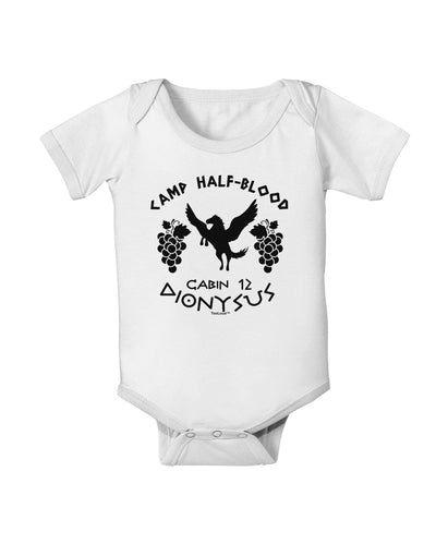 Camp Half Blood Cabin 12 Dionysus Baby Romper Bodysuit by-Baby Romper-TooLoud-White-06-Months-Davson Sales