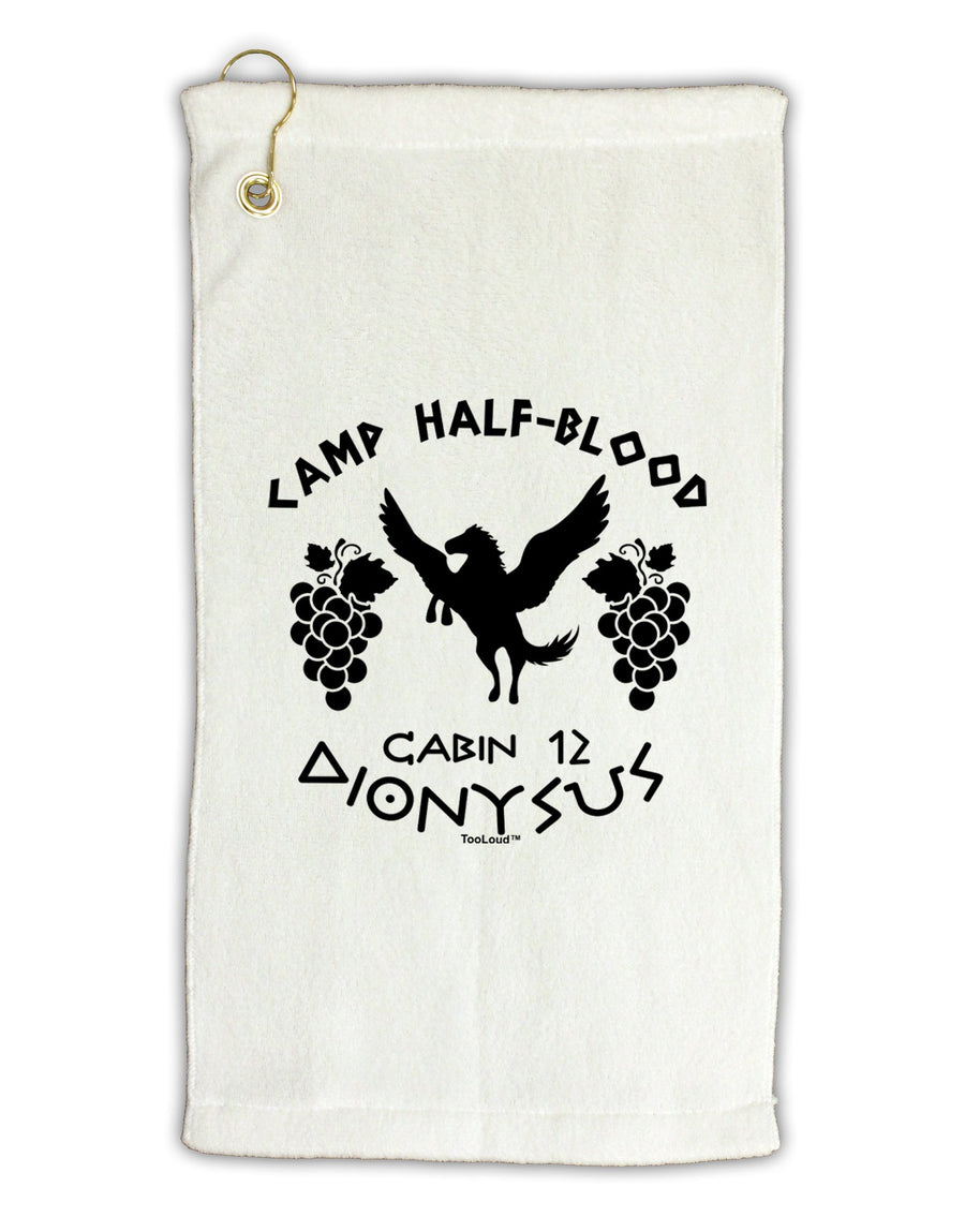 Camp Half Blood Cabin 12 Dionysus Micro Terry Gromet Golf Towel 16 x 25 inch by TooLoud