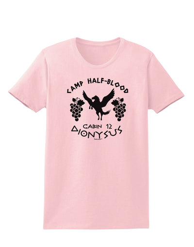 Camp Half Blood Cabin 12 Dionysus Womens T-Shirt-Womens T-Shirt-TooLoud-PalePink-X-Small-Davson Sales