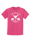 Camp Half Blood Cabin 5 Ares Childrens Dark T-Shirt-Childrens T-Shirt-TooLoud-Sangria-X-Small-Davson Sales
