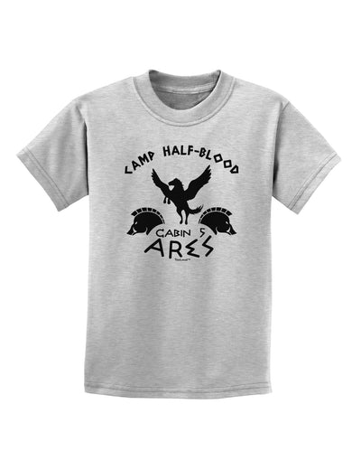 Camp Half Blood Cabin 5 Ares Childrens T-Shirt-Childrens T-Shirt-TooLoud-AshGray-X-Small-Davson Sales