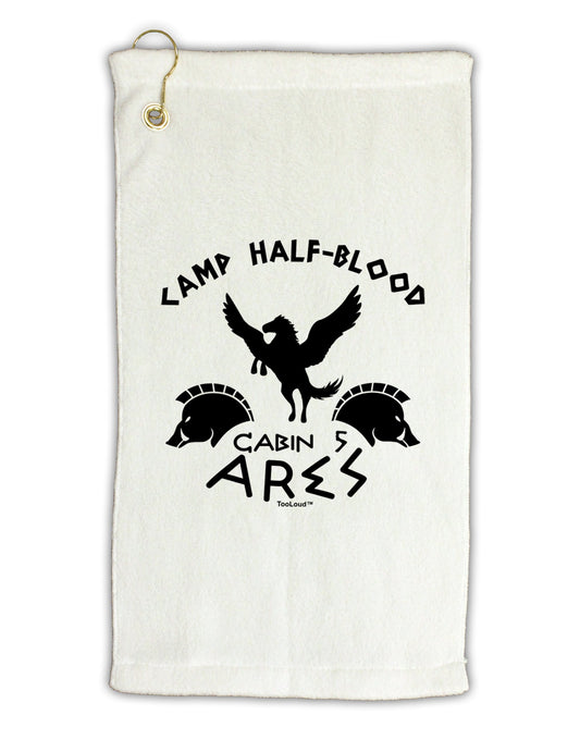 Camp Half Blood Cabin 5 Ares Micro Terry Gromet Golf Towel 16 x 25 inch by TooLoud-Golf Towel-TooLoud-White-Davson Sales