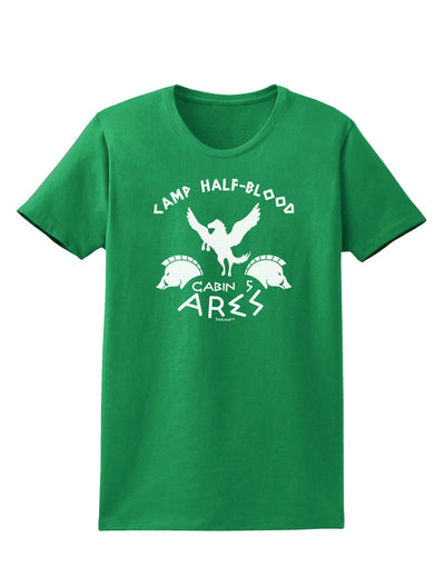 Camp Half Blood Cabin 5 Ares Womens Dark T-Shirt-TooLoud-Kelly-Green-X-Small-Davson Sales