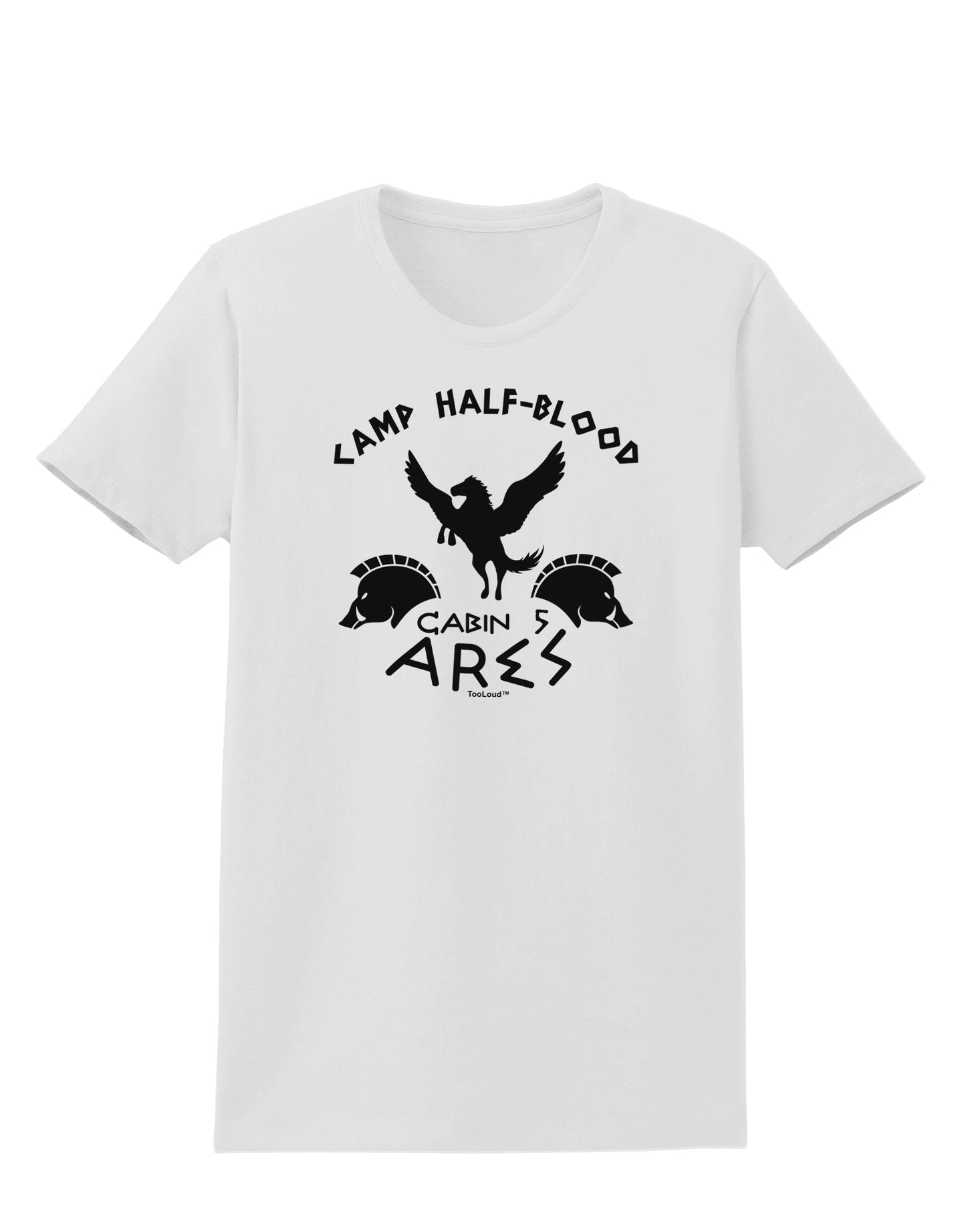 Camp Half Blood Cabin 5 Ares Womens T-Shirt-Womens T-Shirt-TooLoud-White-X-Small-Davson Sales