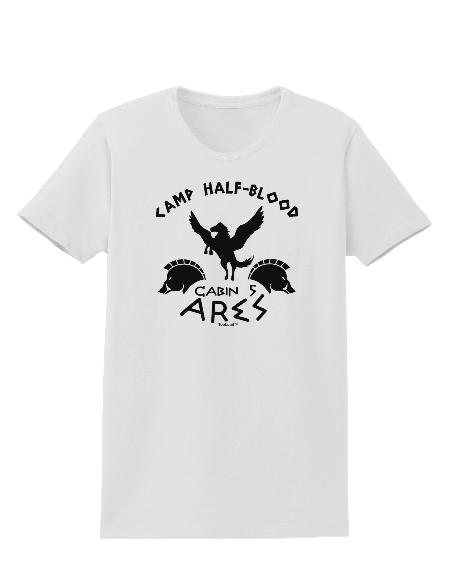 Camp Half Blood Cabin 5 Ares Womens T-Shirt-Womens T-Shirt-TooLoud-White-X-Small-Davson Sales