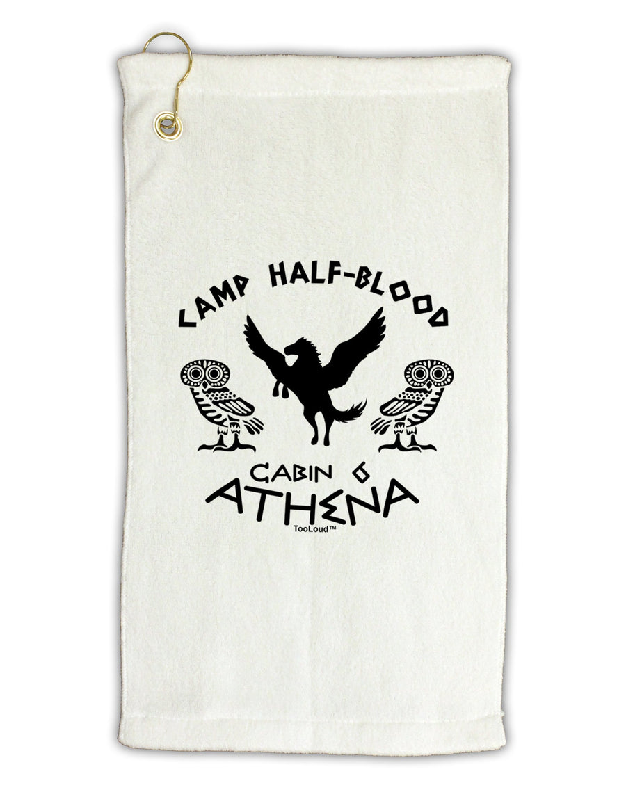 Camp Half Blood Cabin 6 Athena Micro Terry Gromet Golf Towel 16 x 25 inch by TooLoud-Golf Towel-TooLoud-White-Davson Sales