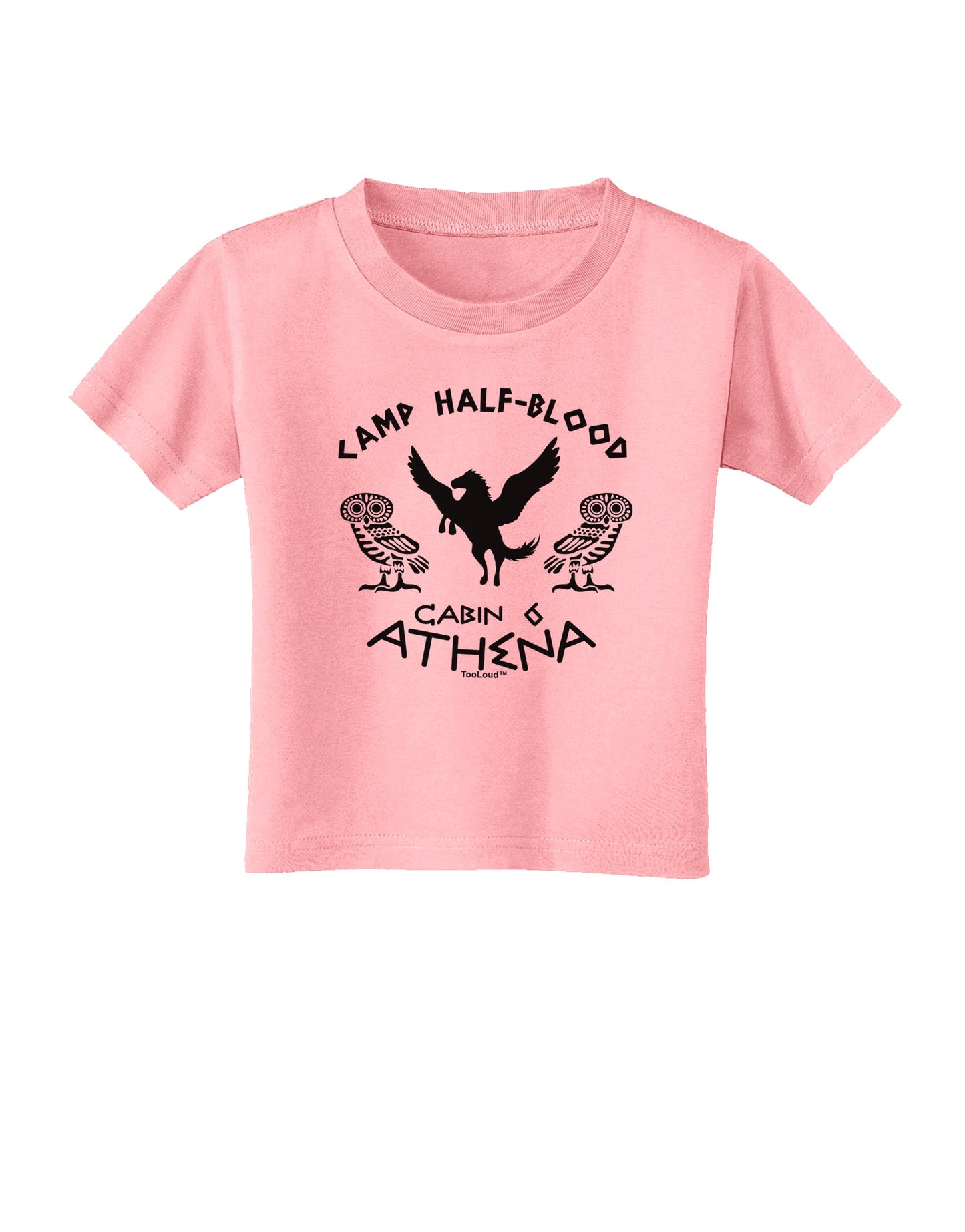 Camp Half Blood Cabin 6 Athena Toddler T-Shirt-Toddler T-Shirt-TooLoud-Candy-Pink-2T-Davson Sales