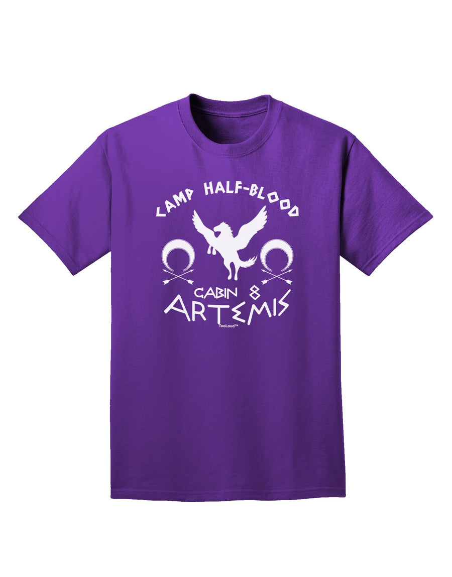 Camp Half Blood Cabin 8 Artemis Adult Dark T-Shirt-Mens T-Shirt-TooLoud-Black-Small-Davson Sales