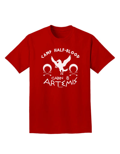 Camp Half Blood Cabin 8 Artemis Adult Dark T-Shirt-Mens T-Shirt-TooLoud-Red-Small-Davson Sales