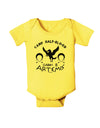Camp Half Blood Cabin 8 Artemis Baby Romper Bodysuit-Baby Romper-TooLoud-Yellow-06-Months-Davson Sales