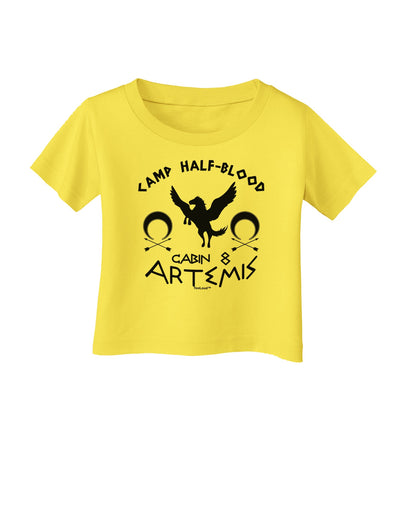 Camp Half Blood Cabin 8 Artemis Infant T-Shirt-Infant T-Shirt-TooLoud-Yellow-06-Months-Davson Sales