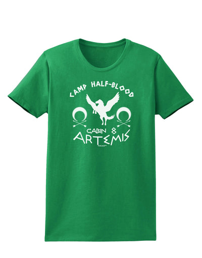 Camp Half Blood Cabin 8 Artemis Womens Dark T-Shirt-TooLoud-Kelly-Green-X-Small-Davson Sales