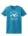 Camp Half Blood Cabin 8 Artemis Womens Dark T-Shirt-TooLoud-Turquoise-X-Small-Davson Sales