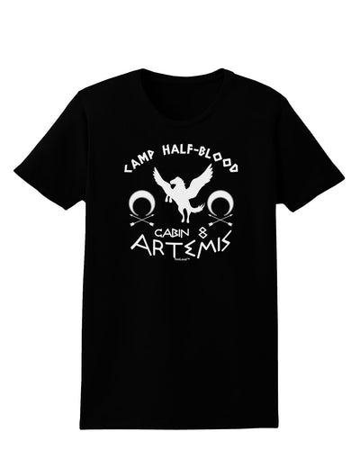 Camp Half Blood Cabin 8 Artemis Womens Dark T-Shirt-TooLoud-Black-X-Small-Davson Sales