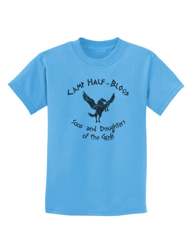 Camp Half-Blood Sons and Daughters Childrens T-Shirt-Childrens T-Shirt-TooLoud-Aquatic-Blue-X-Small-Davson Sales