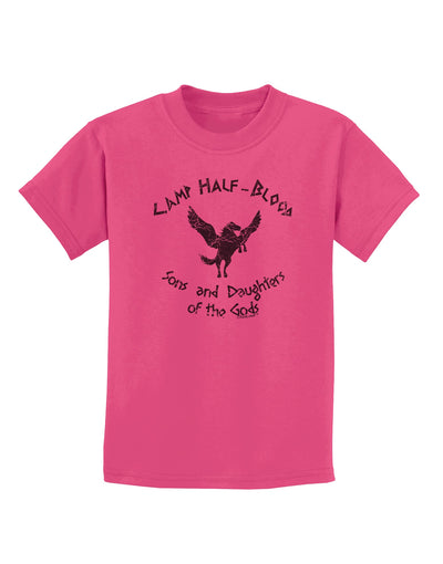 Camp Half-Blood Sons and Daughters Childrens T-Shirt-Childrens T-Shirt-TooLoud-Sangria-X-Small-Davson Sales