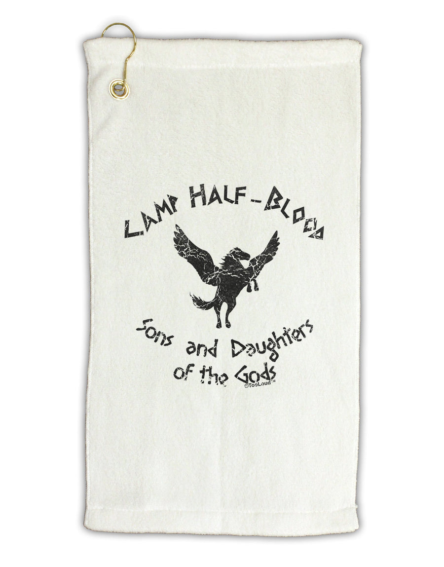 Camp Half-Blood Sons and Daughters Micro Terry Gromet Golf Towel 16 x 25 inch-Golf Towel-TooLoud-White-Davson Sales