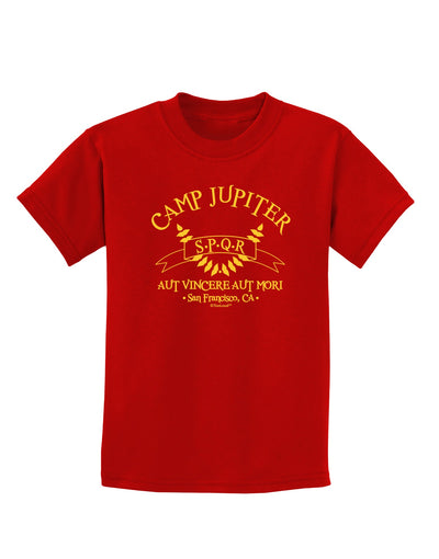 Camp Jupiter - SPQR Banner - Gold Childrens Dark T-Shirt by TooLoud-Childrens T-Shirt-TooLoud-Red-X-Small-Davson Sales