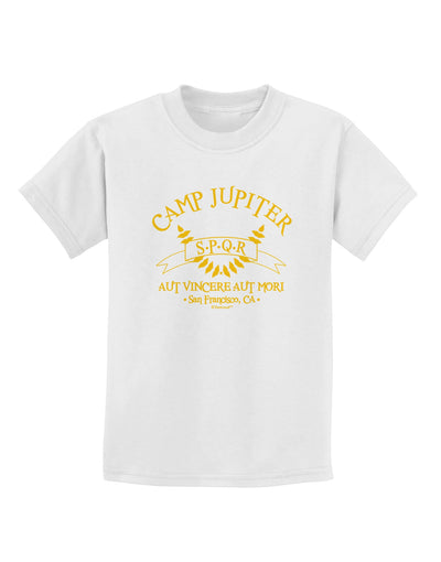 Camp Jupiter - SPQR Banner - Gold Childrens T-Shirt by TooLoud-Childrens T-Shirt-TooLoud-White-X-Small-Davson Sales