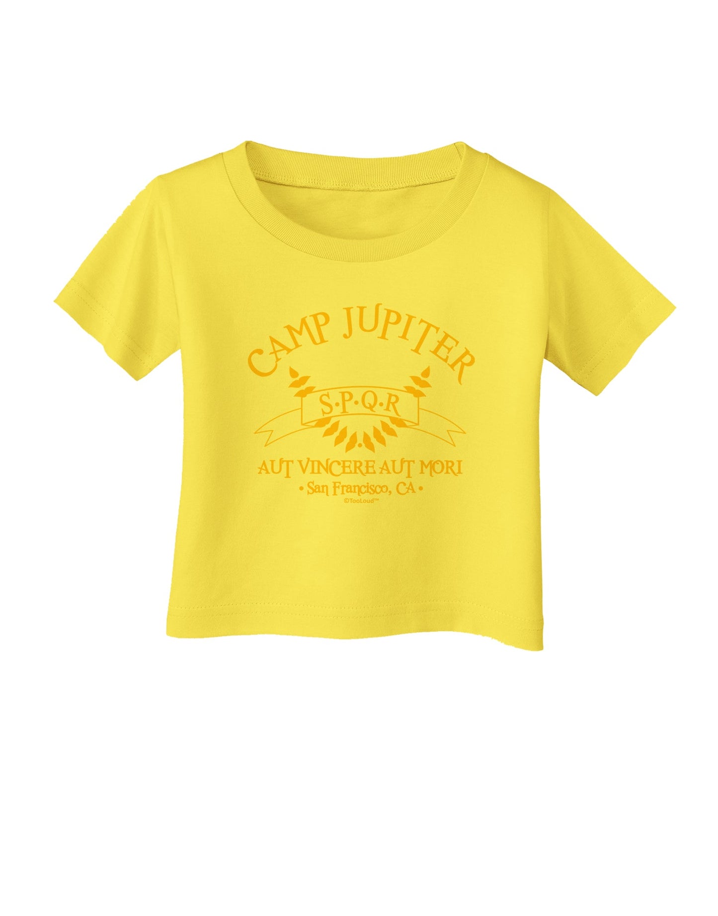 Camp Jupiter - SPQR Banner - Gold Infant T-Shirt by TooLoud-Infant T-Shirt-TooLoud-Yellow-06-Months-Davson Sales