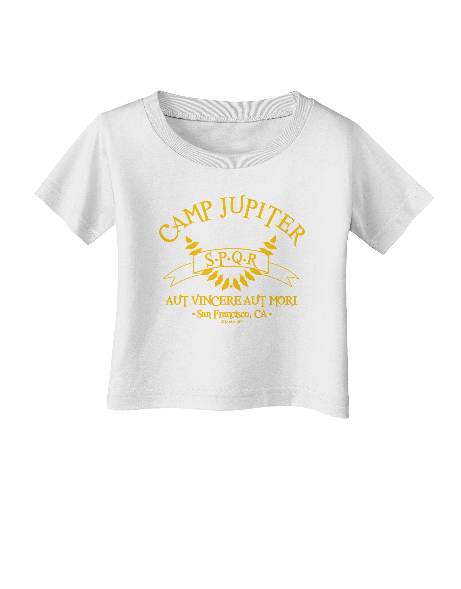 Camp Jupiter - SPQR Banner - Gold Infant T-Shirt by TooLoud-Infant T-Shirt-TooLoud-White-06-Months-Davson Sales