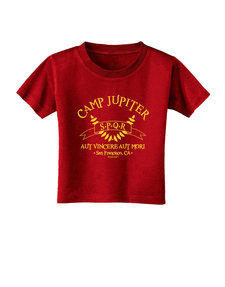 Camp Jupiter - SPQR Banner - Gold Toddler T-Shirt Dark by TooLoud-Toddler T-Shirt-TooLoud-Black-2T-Davson Sales