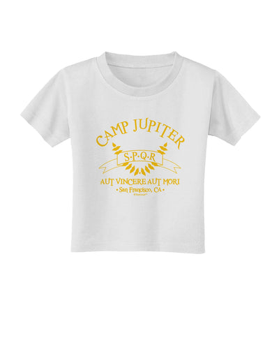 Camp Jupiter - SPQR Banner - Gold Toddler T-Shirt by TooLoud-Toddler T-Shirt-TooLoud-White-2T-Davson Sales