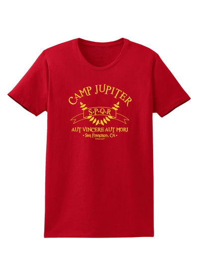 Camp Jupiter - SPQR Banner - Gold Womens Dark T-Shirt by TooLoud-Womens T-Shirt-TooLoud-Red-X-Small-Davson Sales