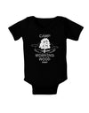 Camp Morning Wood Staff - B&W Baby Romper Bodysuit Dark-Baby Romper-TooLoud-Black-18-Months-Davson Sales