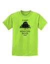 Camp Morning Wood Staff - B&W Childrens T-Shirt-Childrens T-Shirt-TooLoud-Lime-Green-X-Large-Davson Sales