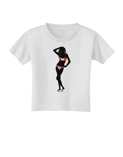 Canadian Flag Bikini Shadow Toddler T-Shirt by TooLoud-Toddler T-Shirt-TooLoud-White-2T-Davson Sales