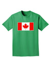 Canadian Flag Maple Leaf Colors Adult Dark T-Shirt-Mens T-Shirt-TooLoud-Kelly-Green-Small-Davson Sales