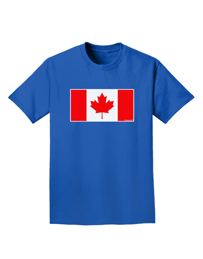 Canadian Flag Maple Leaf Colors Adult Dark T-Shirt-Mens T-Shirt-TooLoud-Royal-Blue-Small-Davson Sales