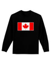 Canadian Flag Maple Leaf Colors Adult Long Sleeve Dark T-Shirt-TooLoud-Black-Small-Davson Sales