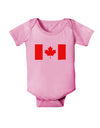 Canadian Flag Maple Leaf Colors Baby Romper Bodysuit-Baby Romper-TooLoud-Light-Pink-06-Months-Davson Sales