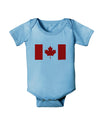 Canadian Flag Maple Leaf Colors Baby Romper Bodysuit-Baby Romper-TooLoud-Light-Blue-06-Months-Davson Sales