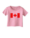 Canadian Flag Maple Leaf Colors Infant T-Shirt-Infant T-Shirt-TooLoud-Candy-Pink-06-Months-Davson Sales