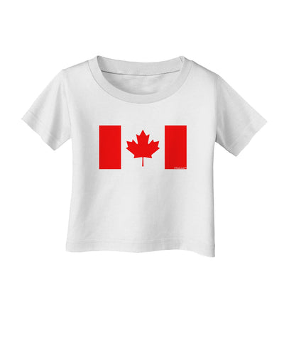 Canadian Flag Maple Leaf Colors Infant T-Shirt-Infant T-Shirt-TooLoud-White-06-Months-Davson Sales